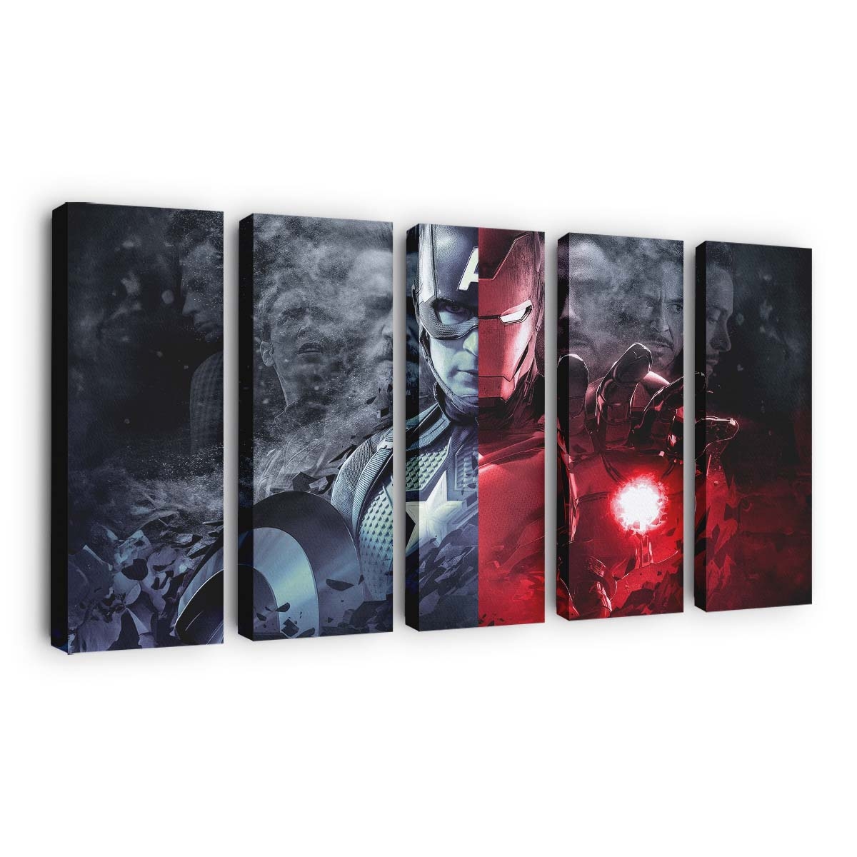 Iron Man X Captain America Leinwandbild - Wanddeko