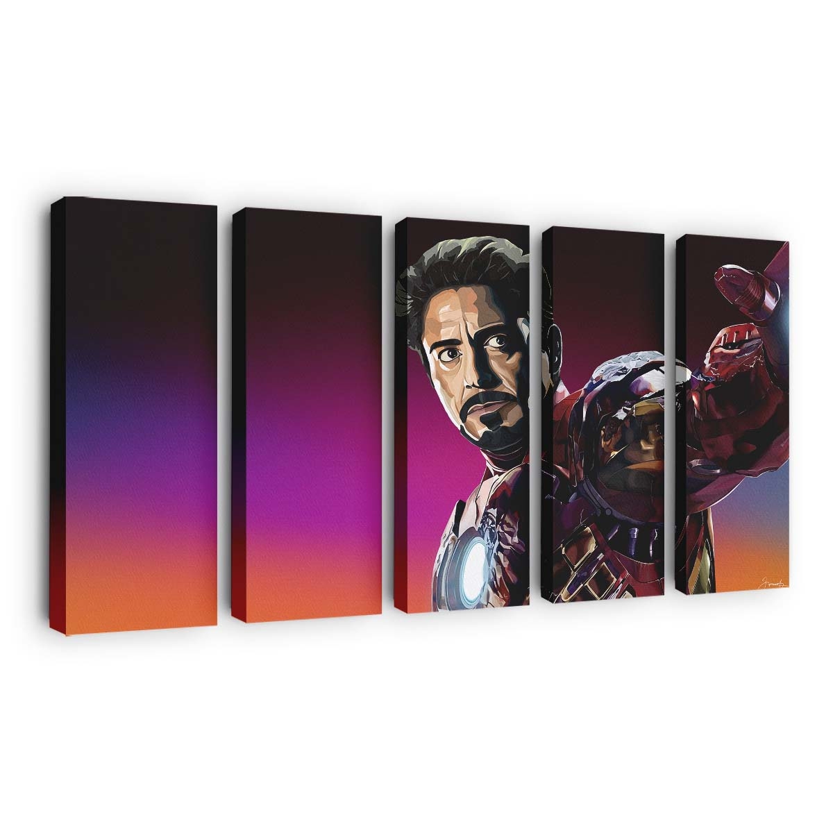 Ironman Digitalart Leinwandbild - Wanddeko