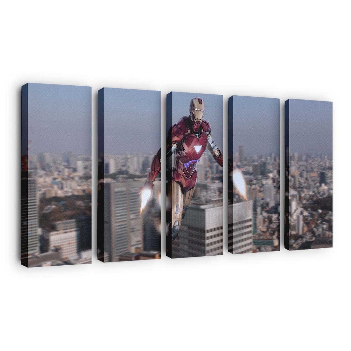 Out World Iron Man Leinwandbild - Wanddeko