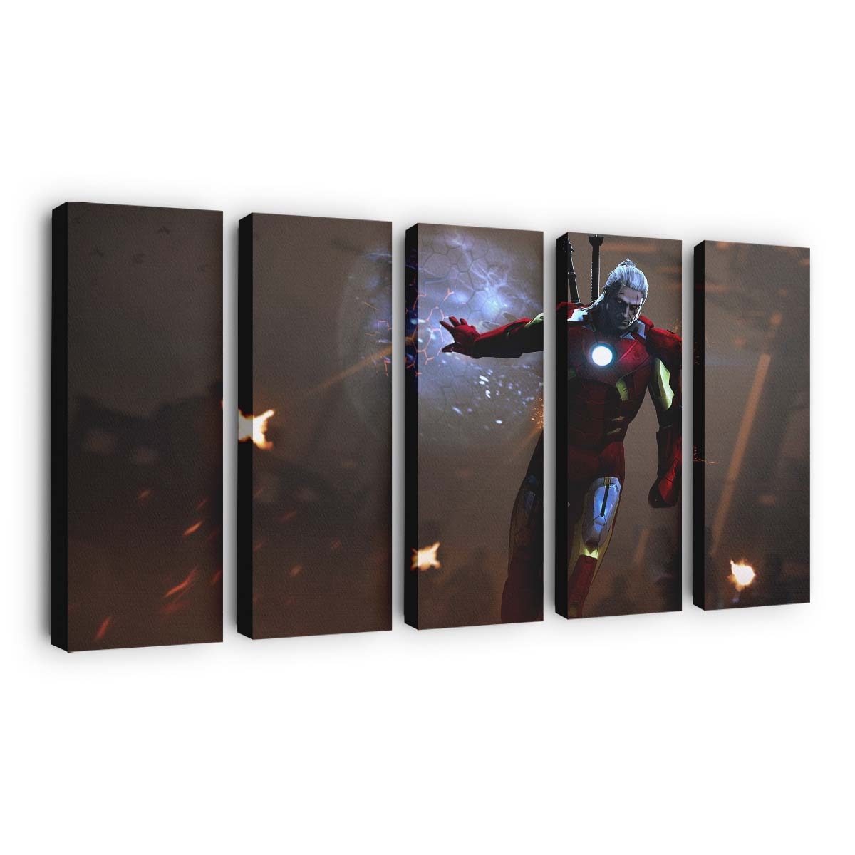 Der Hexer als Iron Man Leinwandbild - Wanddeko