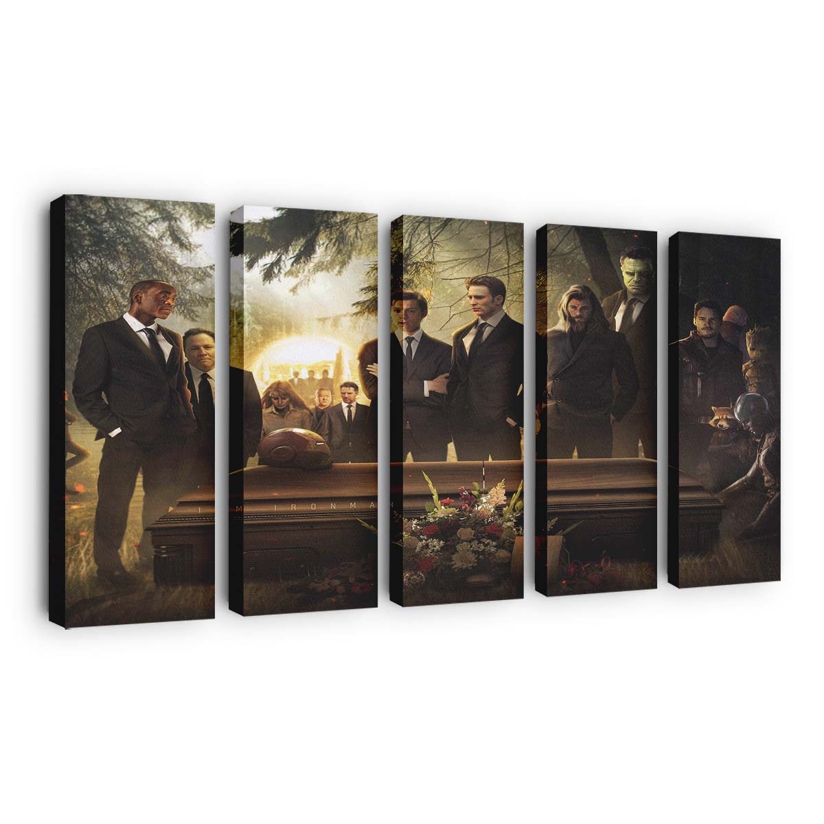 Tony Stark Beerdigung Leinwandbild - Wanddeko