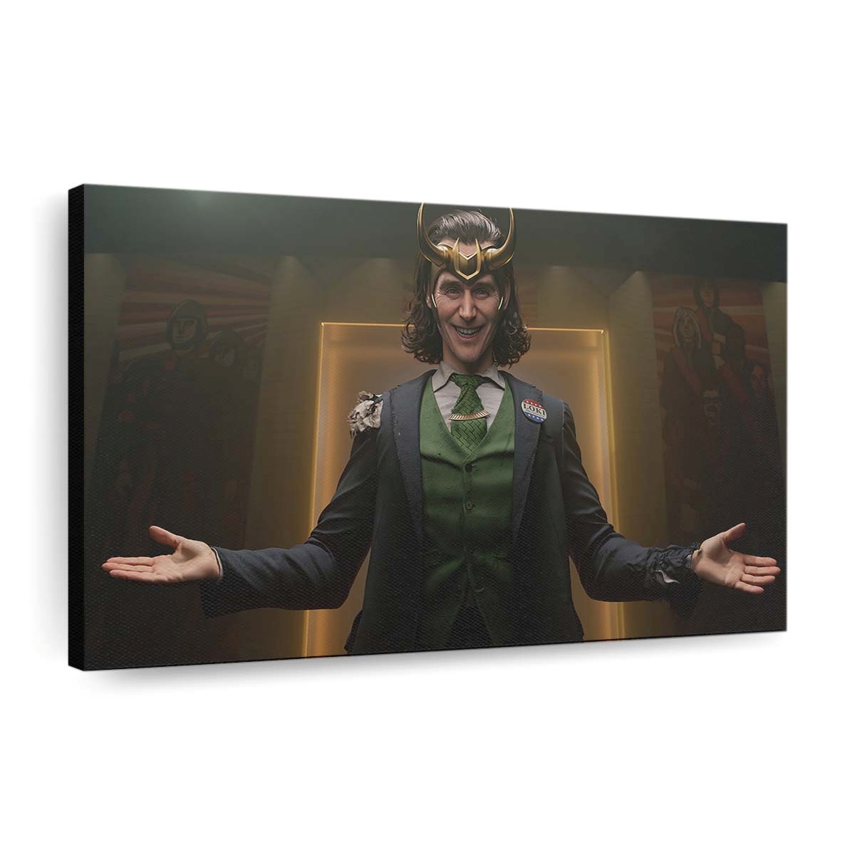 Wenn Loki lächelt Leinwandbild - Wanddeko