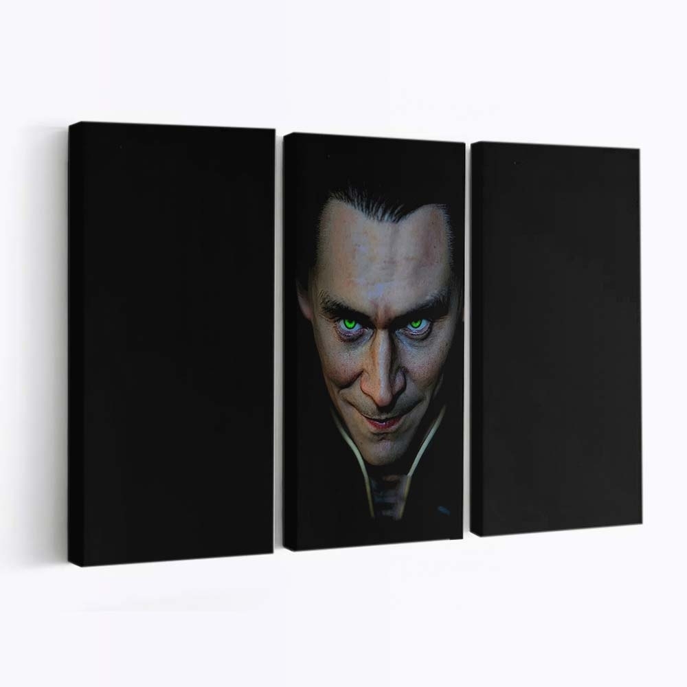 Böser Loki Leinwandbild - Wanddeko