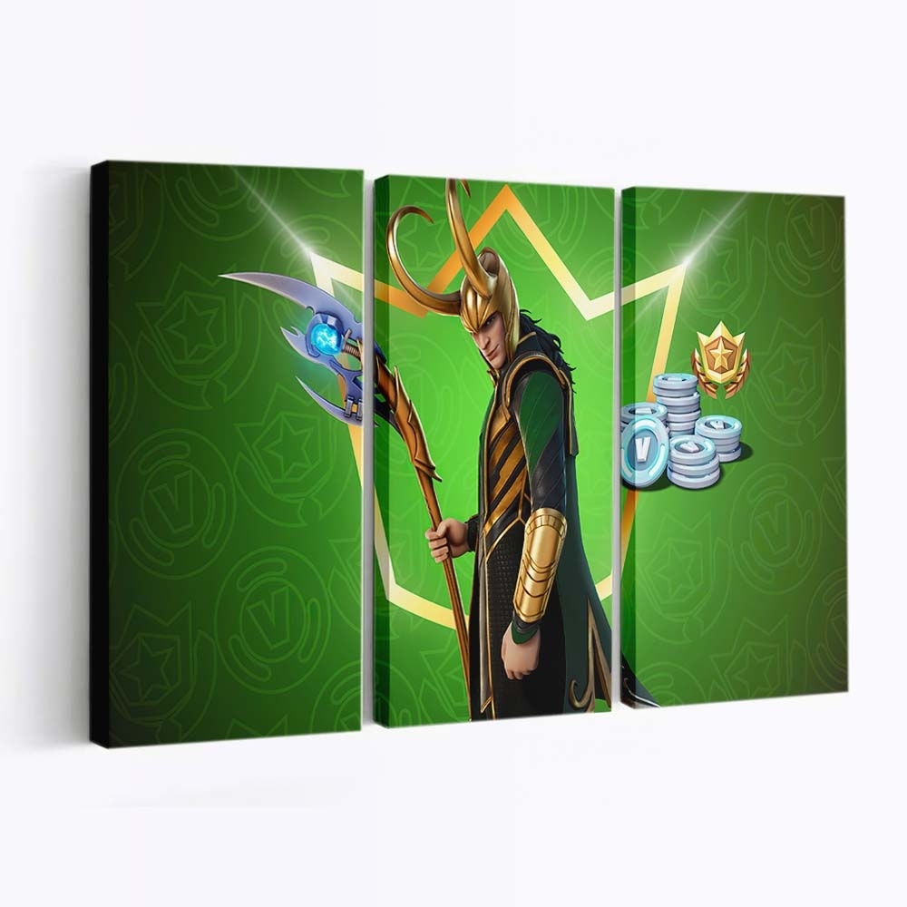 Loki Fortnite 2021 Leinwandbild - Wanddeko