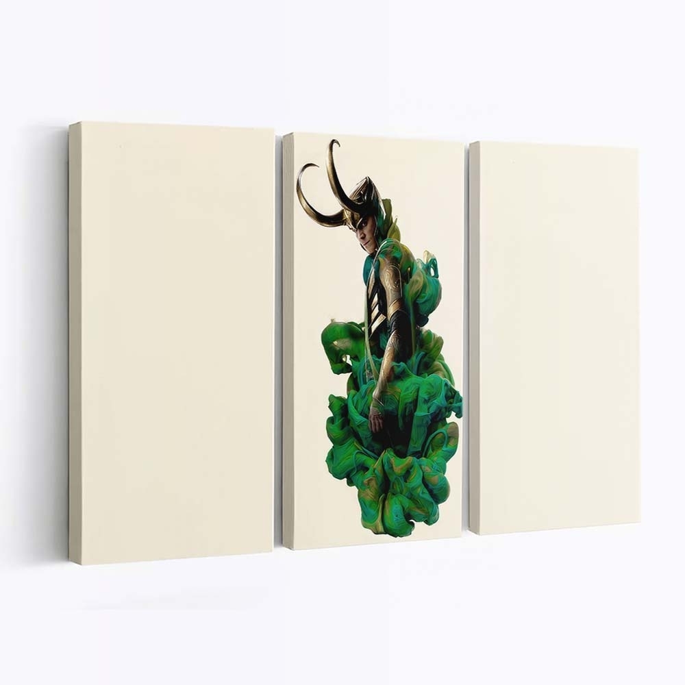 Loki Gott der Streiche Minimalismus Leinwandbild - Wanddeko
