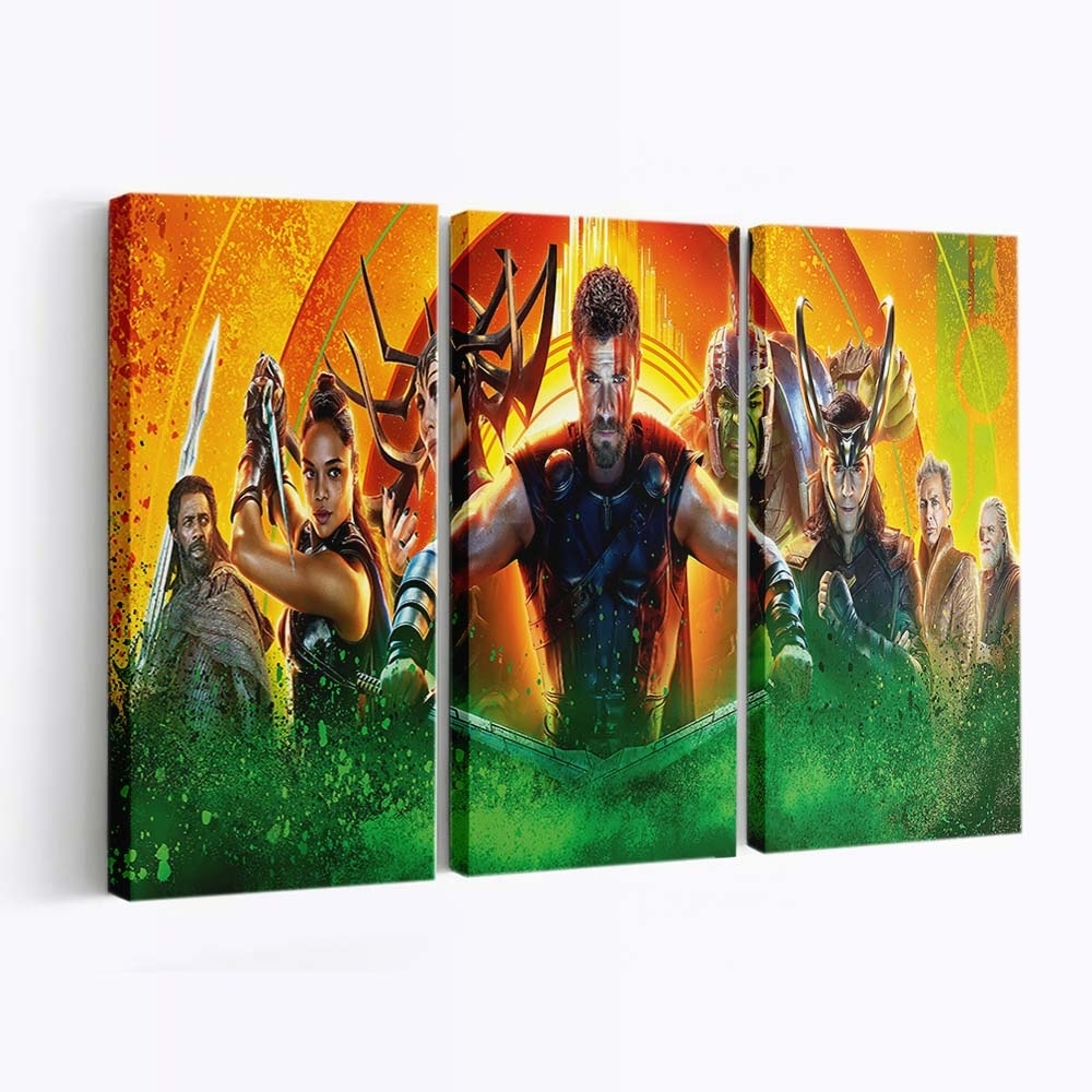Thor Ragnarok 2017 Film 2 Leinwandbild - Wanddeko