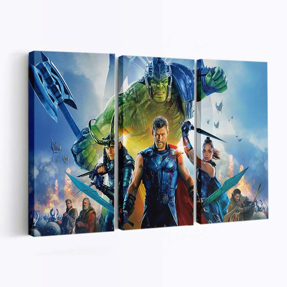 Thor Ragnarok 2017 Leinwandbild - Wanddeko