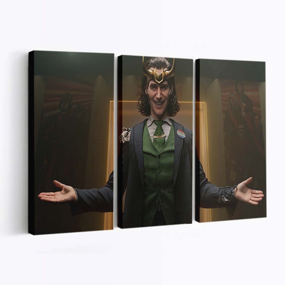 Wenn Loki lächelt Leinwandbild - Wanddeko