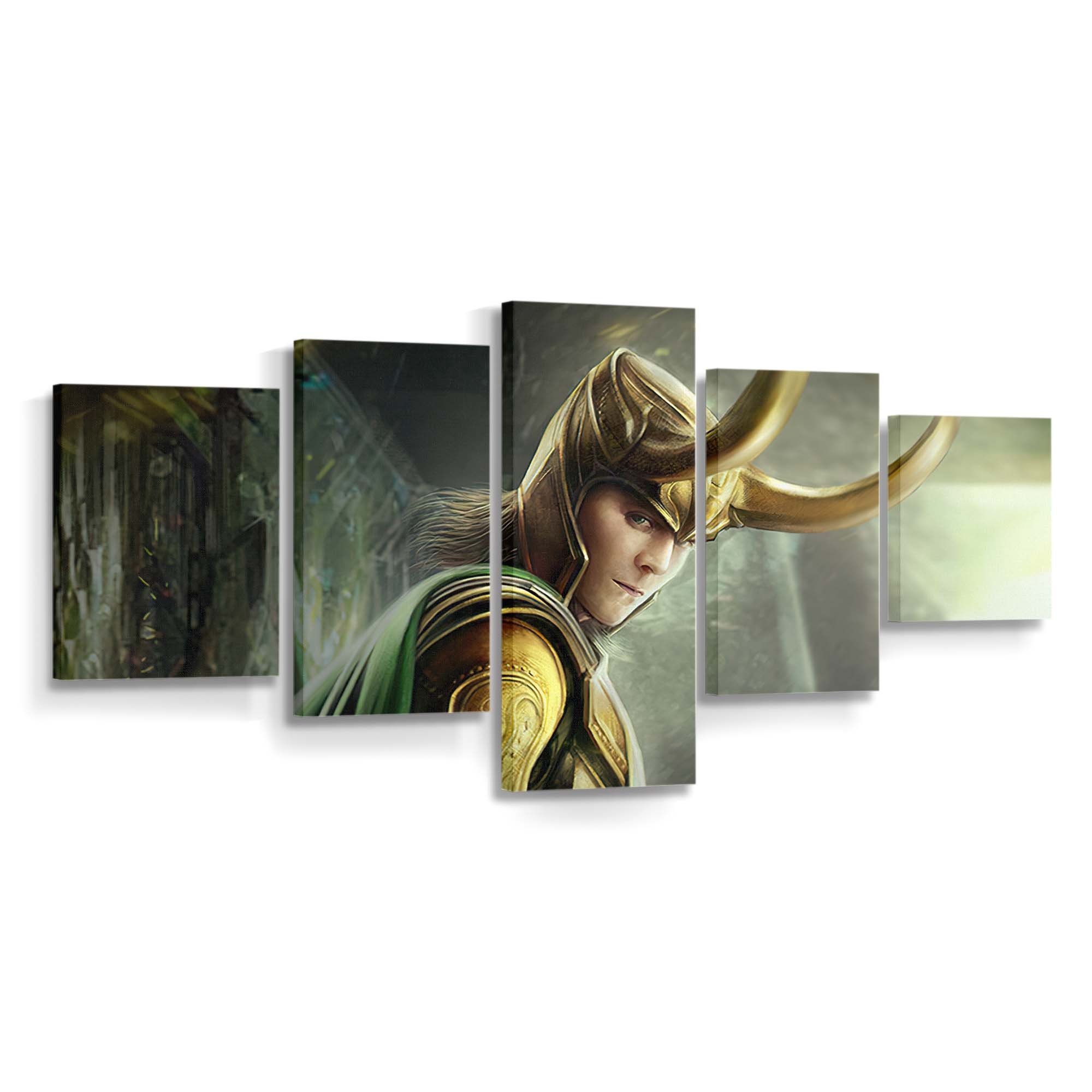 Loki Comic-Kunst Leinwandbild - Wanddeko