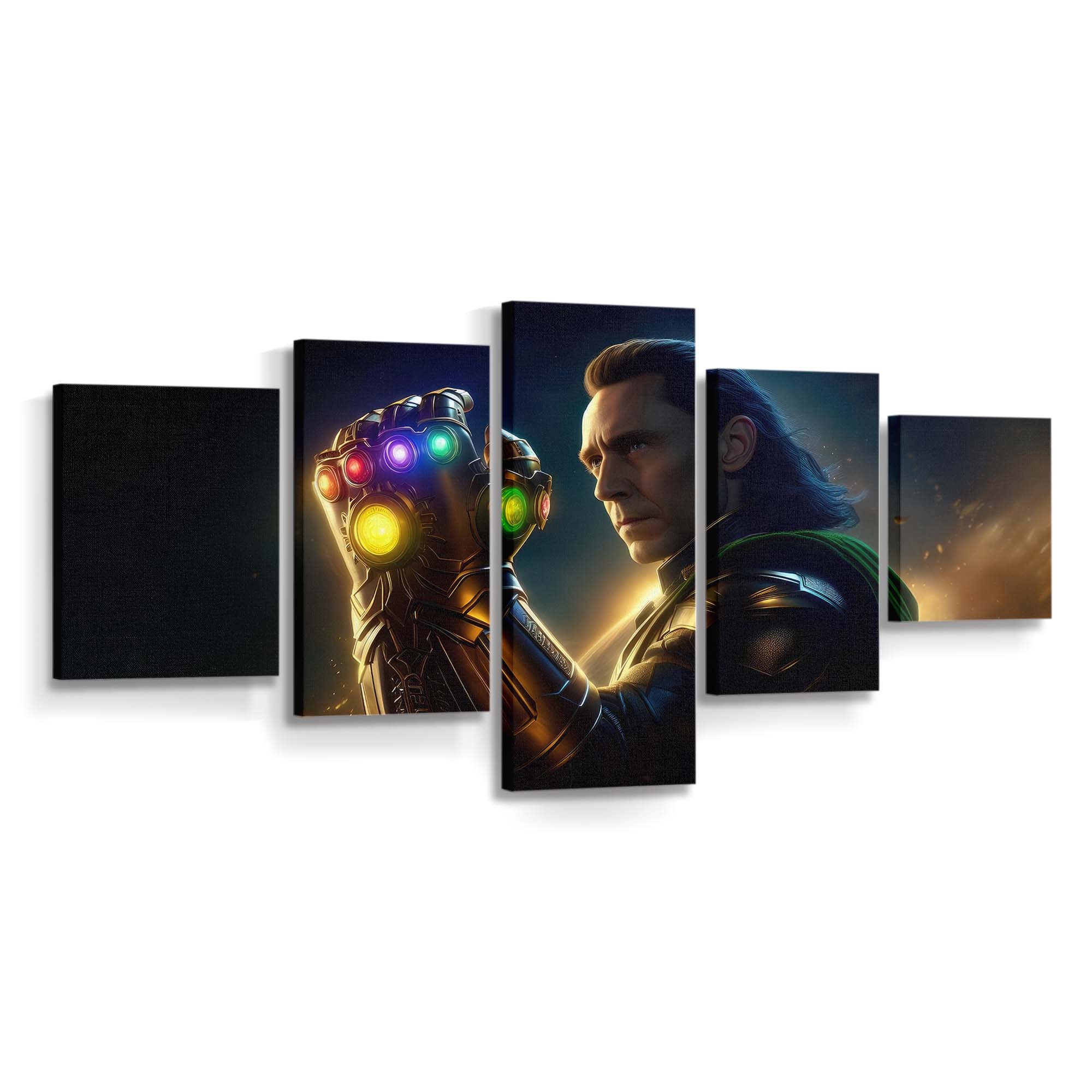 Loki Meister des Infinity Gauntlet Leinwandbild - Wanddeko