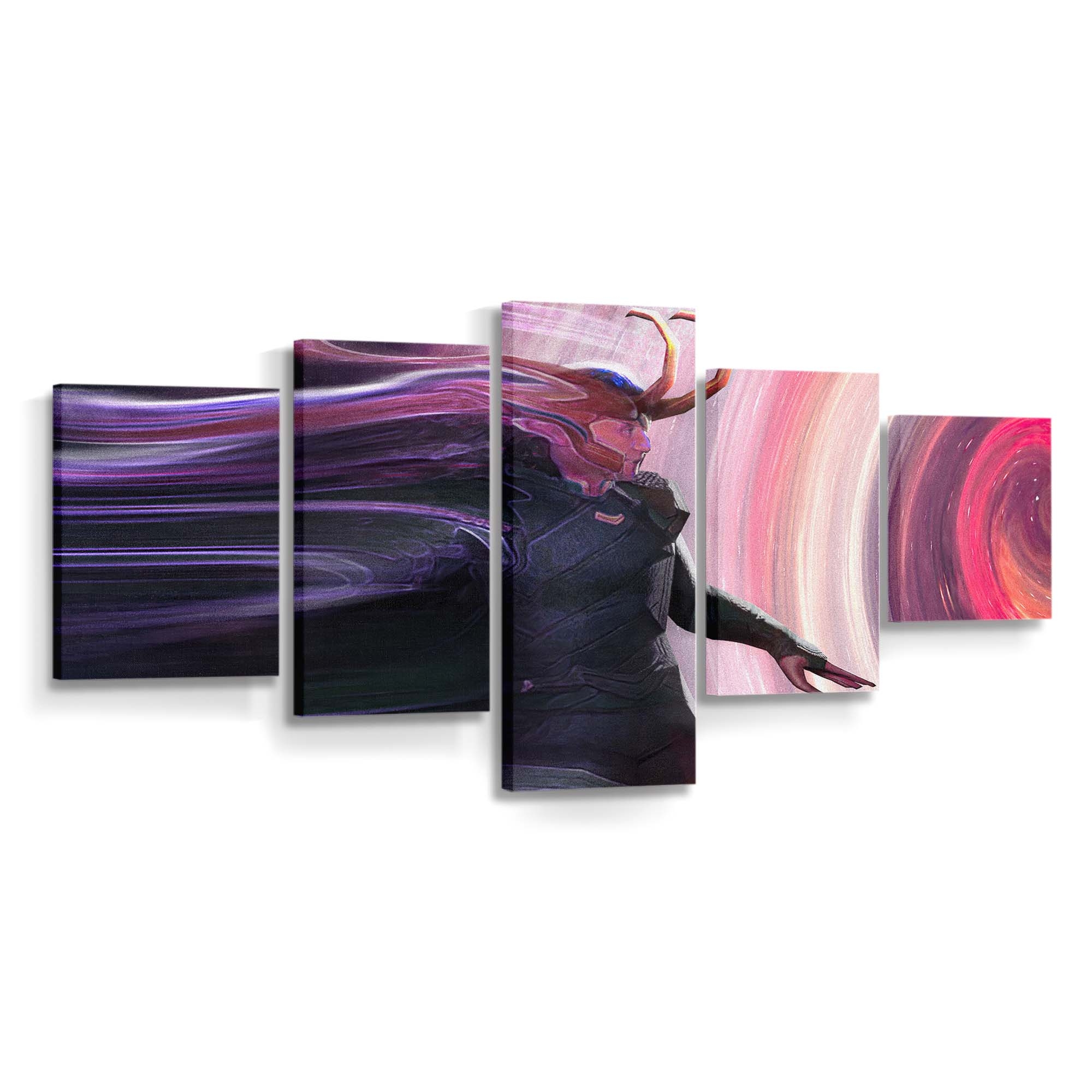 Loki Skizzen-Comic-Kunst Leinwandbild - Wanddeko