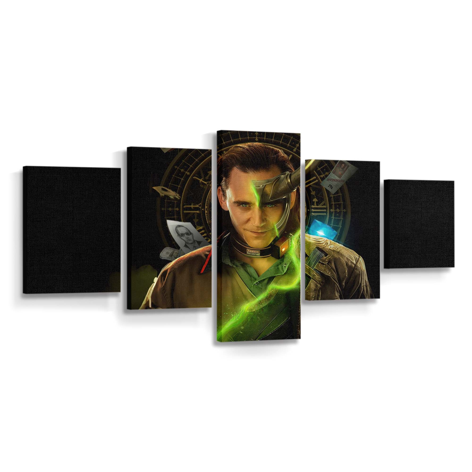 Die vielen Gesichter von Loki Leinwandbild - Wanddeko