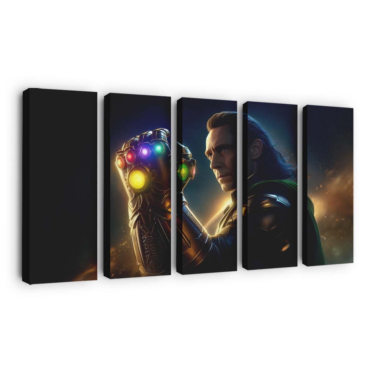 Loki Meister des Infinity Gauntlet Leinwandbild - Wanddeko