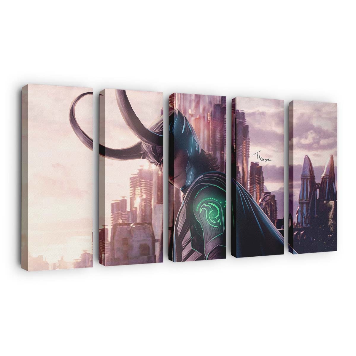 Loki Superschurke Leinwandbild - Wanddeko