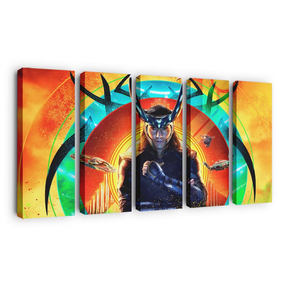 Loki Thor Ragnarok Leinwandbild - Wanddeko
