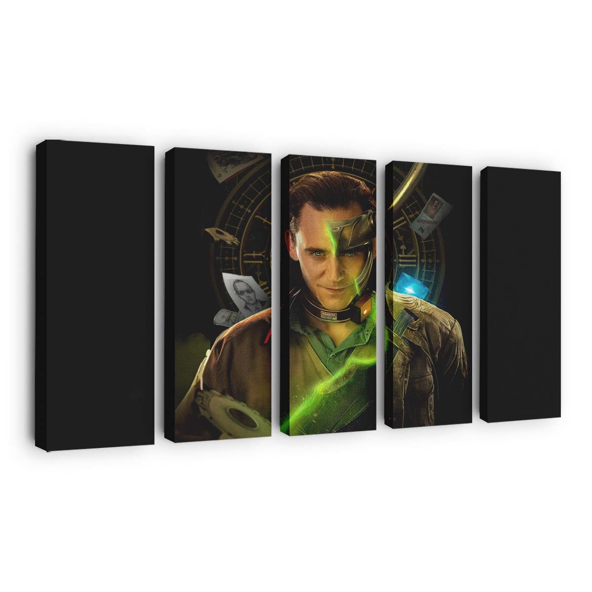 Die vielen Gesichter von Loki Leinwandbild - Wanddeko