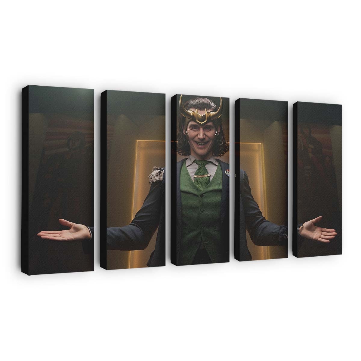 Wenn Loki lächelt Leinwandbild - Wanddeko