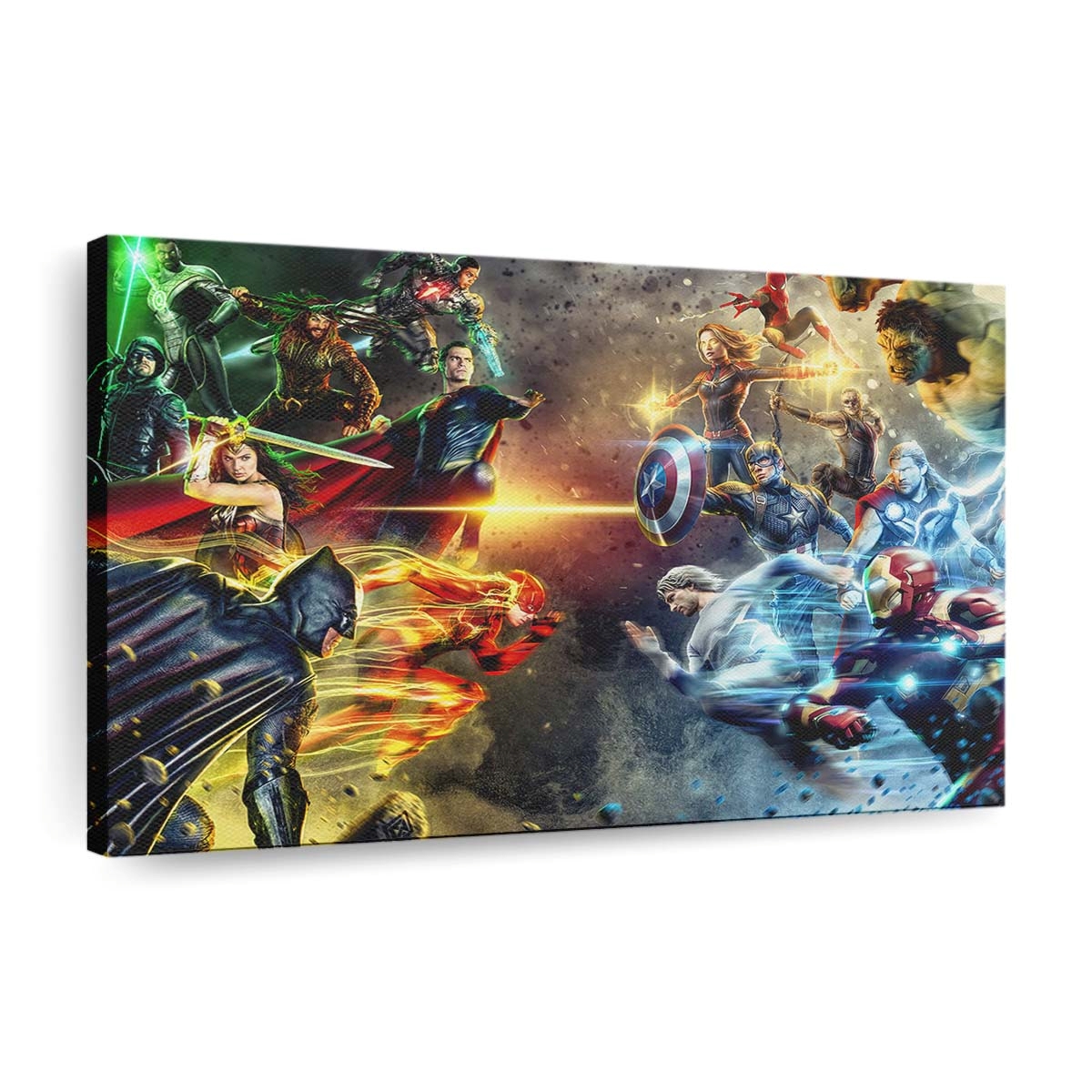 Dc Vs Marvel Heroes Leinwandbilder | Wanddeko