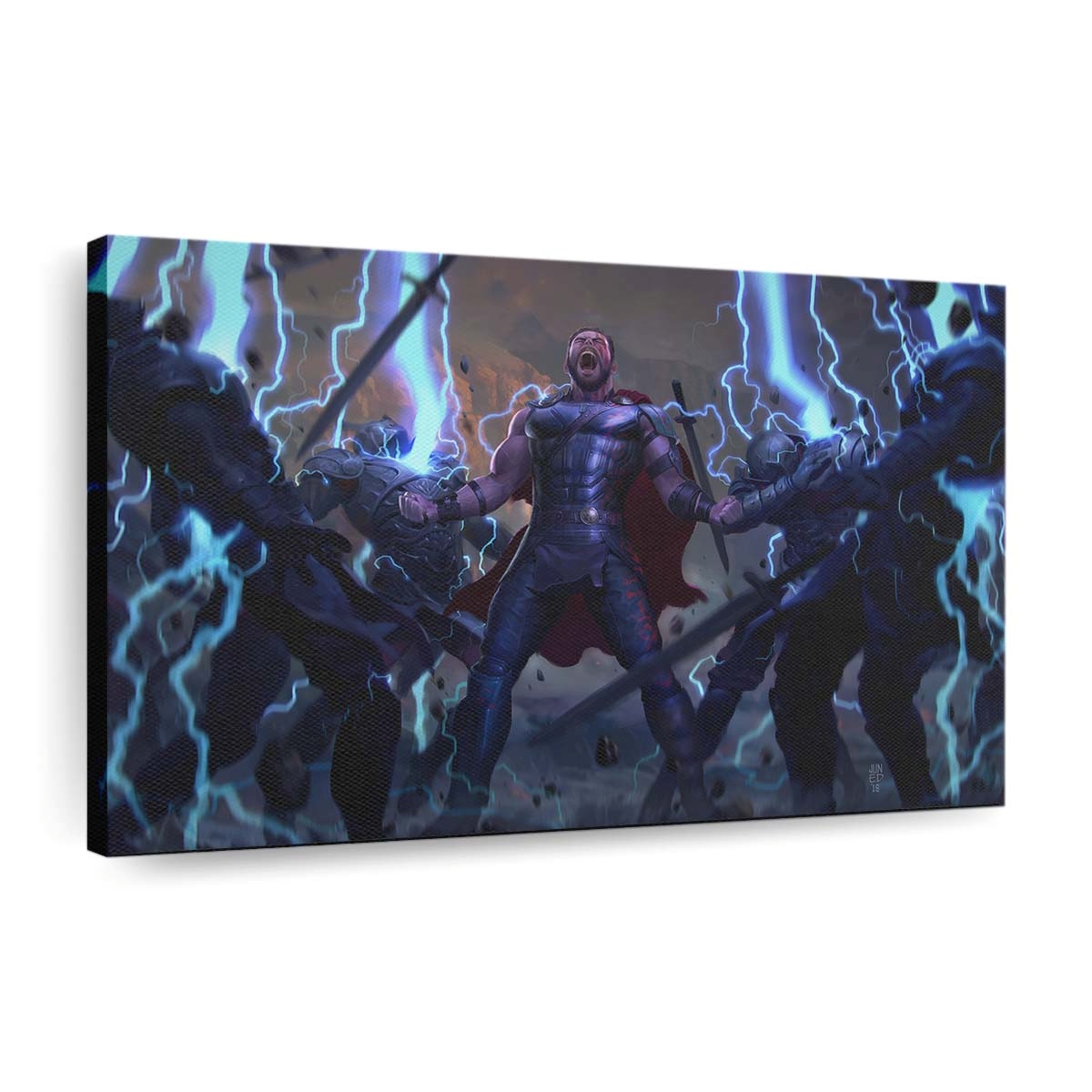God Of Thunder Artwork Leinwandbilder | Wanddeko