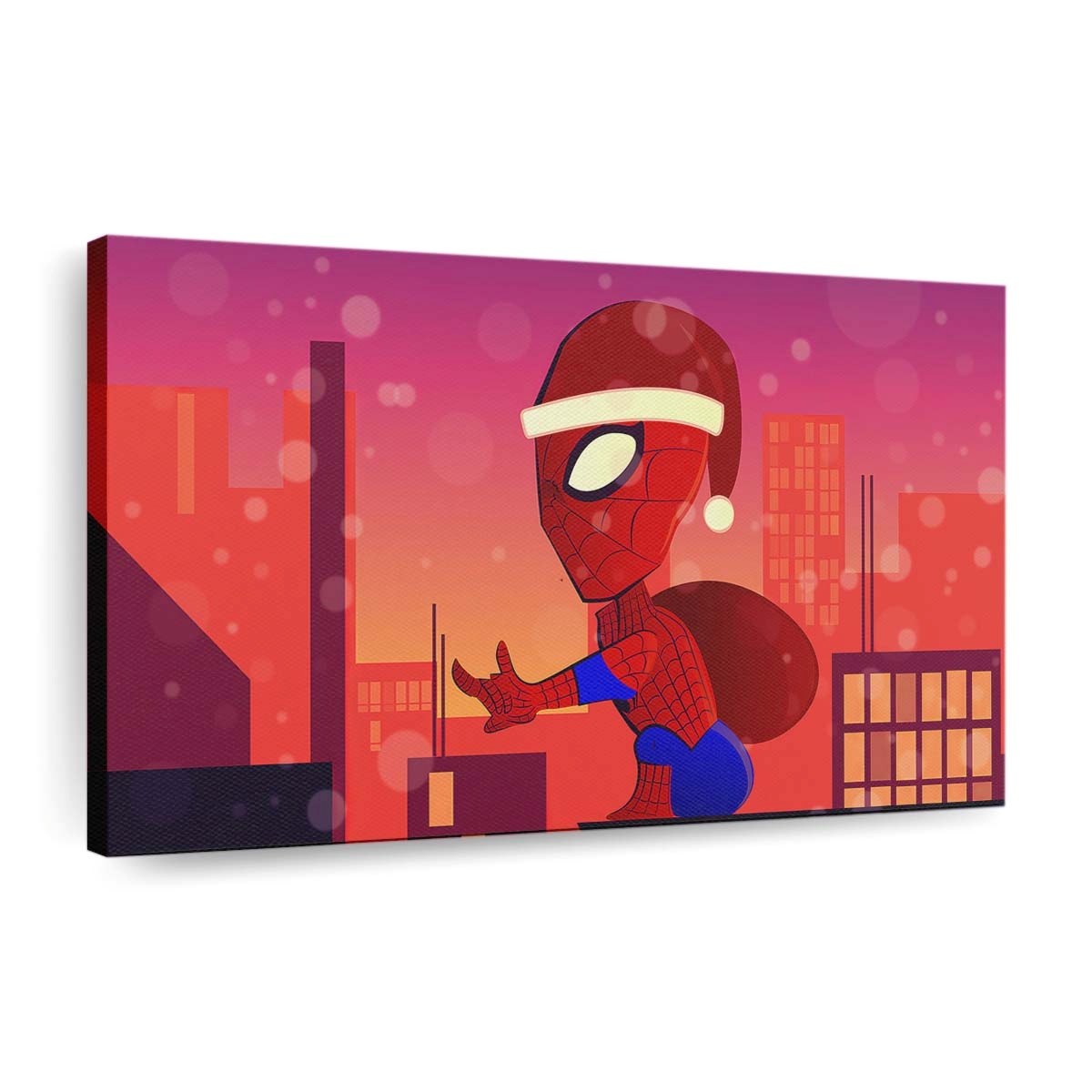 Spiderman Santa Claus Leinwandbilder | Wanddeko