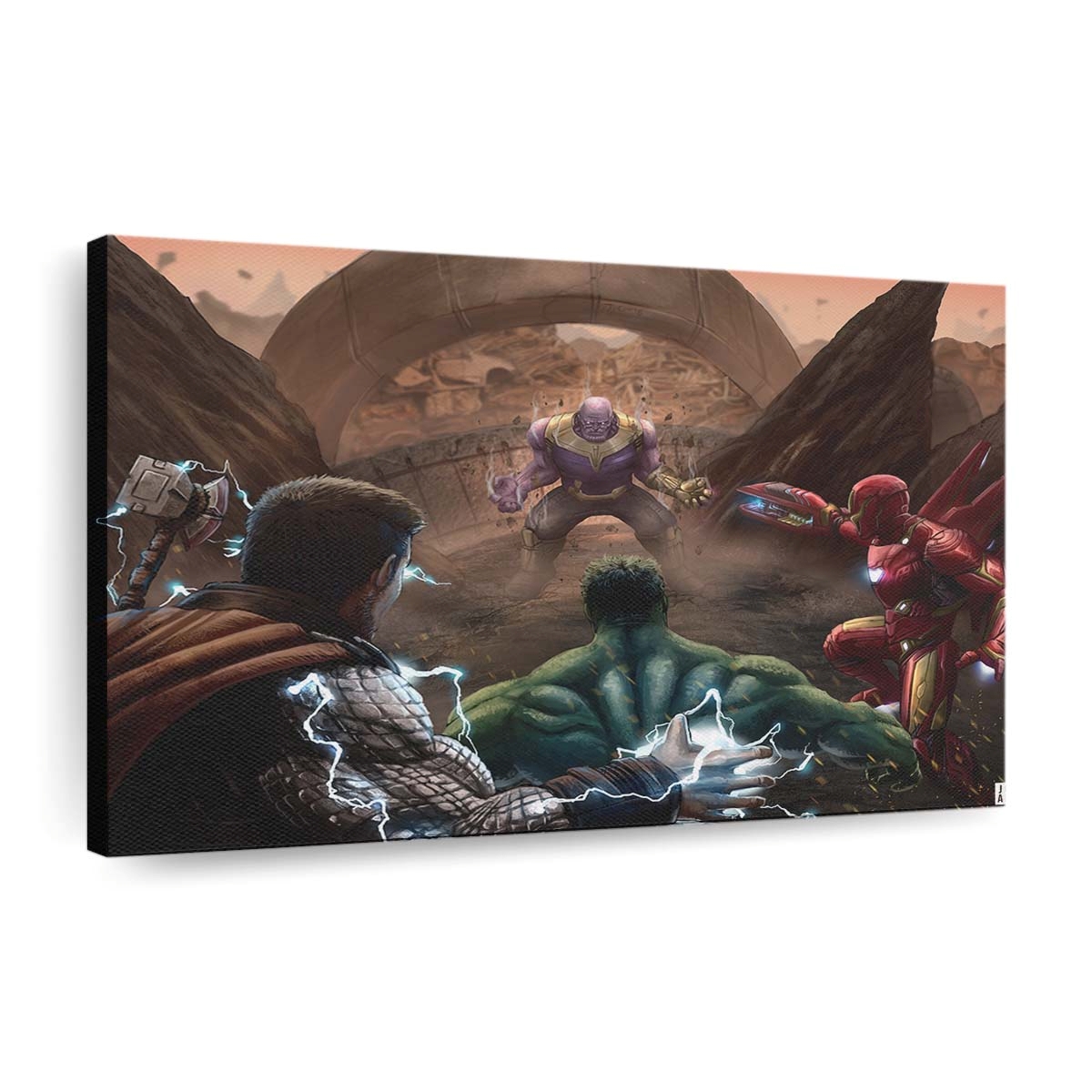 The Big 3 Vs Thanos Leinwandbilder | Wanddeko