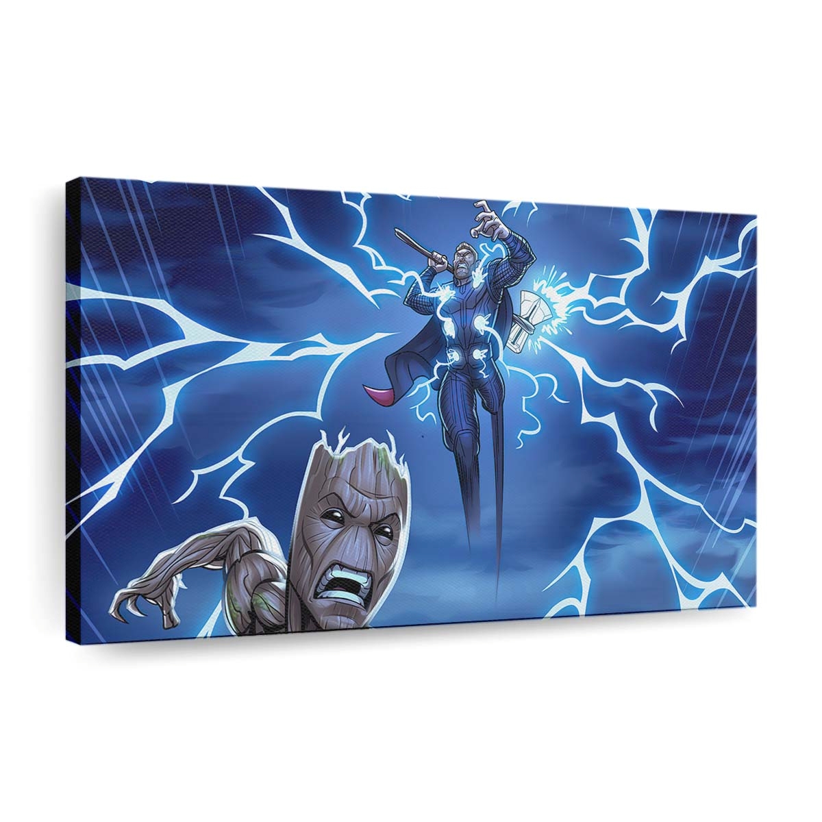 Thor And Baby Groot Leinwandbilder | Wanddeko