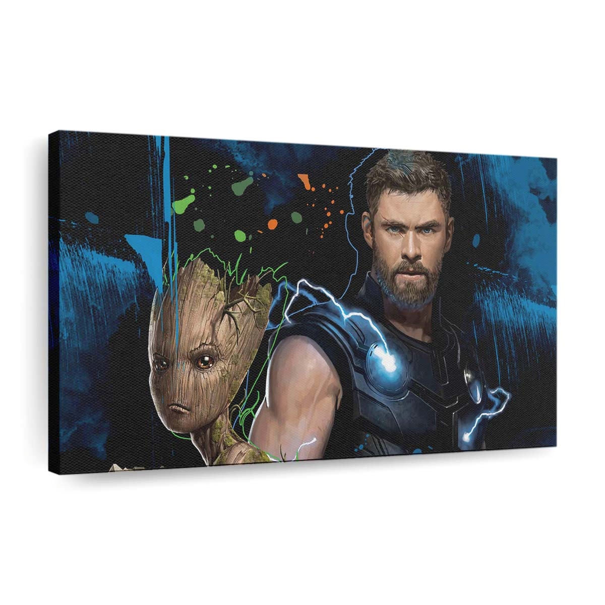 Thor And Groot Leinwandbilder | Wanddeko