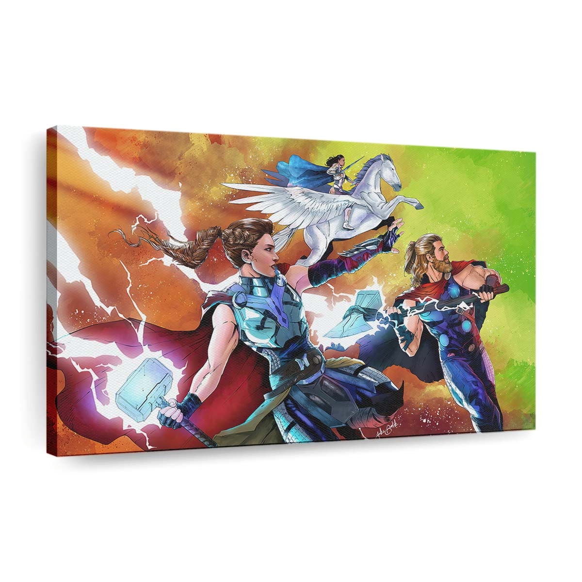 Thor And His Team Leinwandbilder | Wanddeko