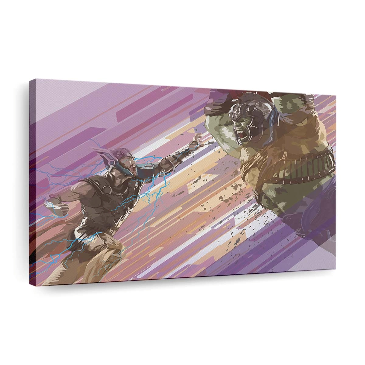 Thor And Hulk Art Leinwandbilder | Wanddeko
