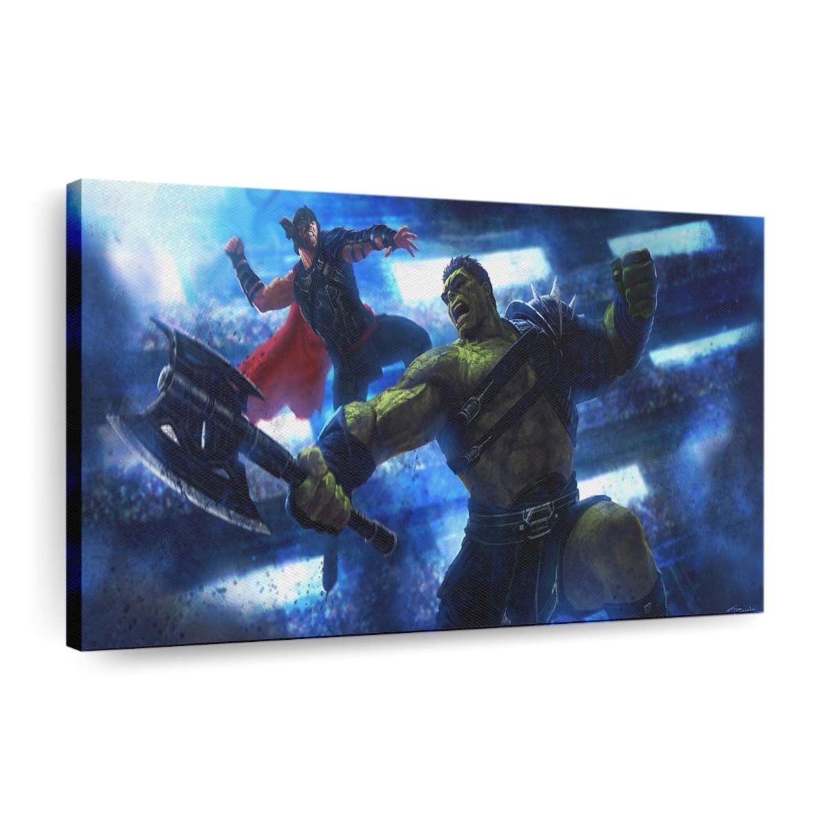 Thor And Hulk Artwork Leinwandbilder | Wanddeko