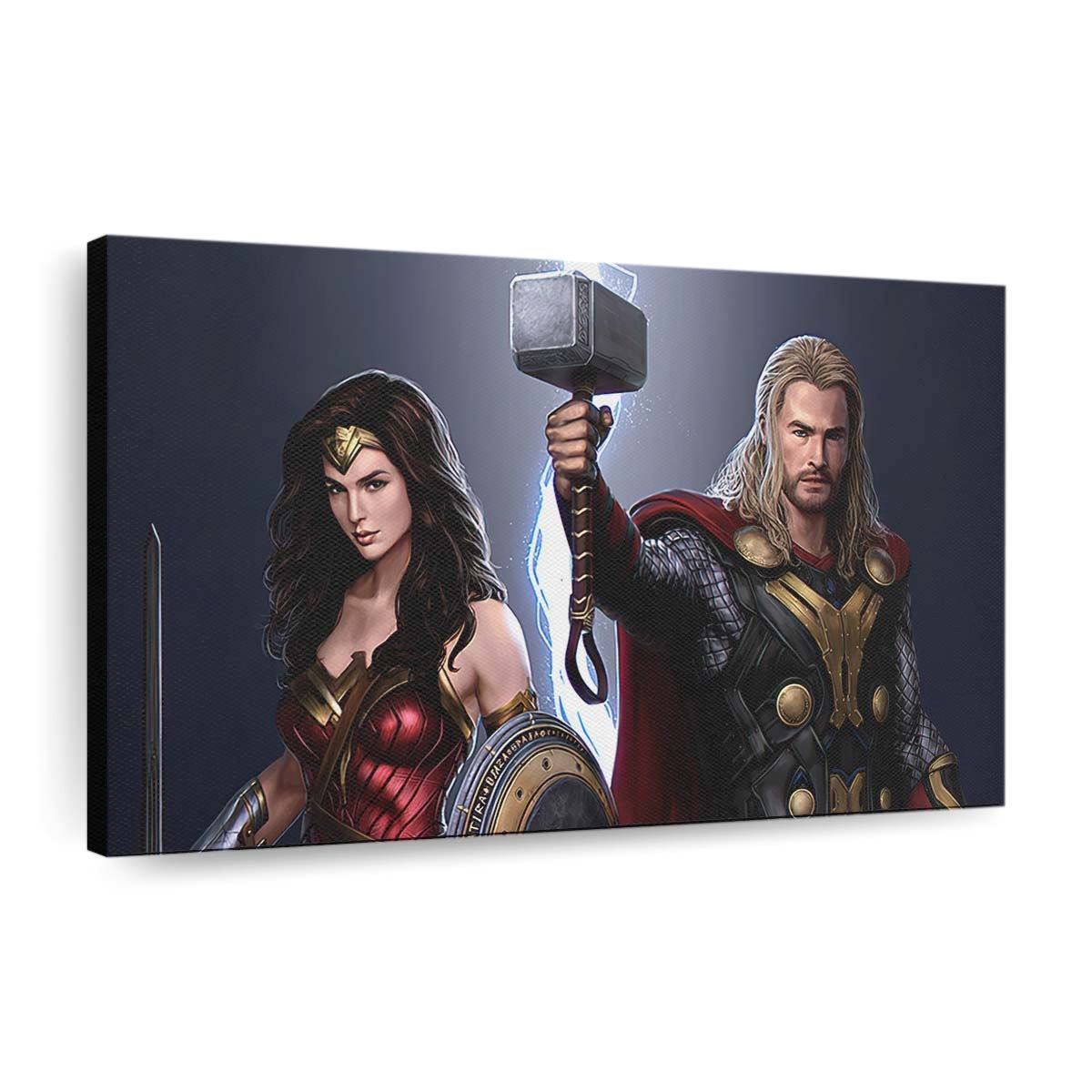 Thor And Wonder Woman Leinwandbilder | Wanddeko