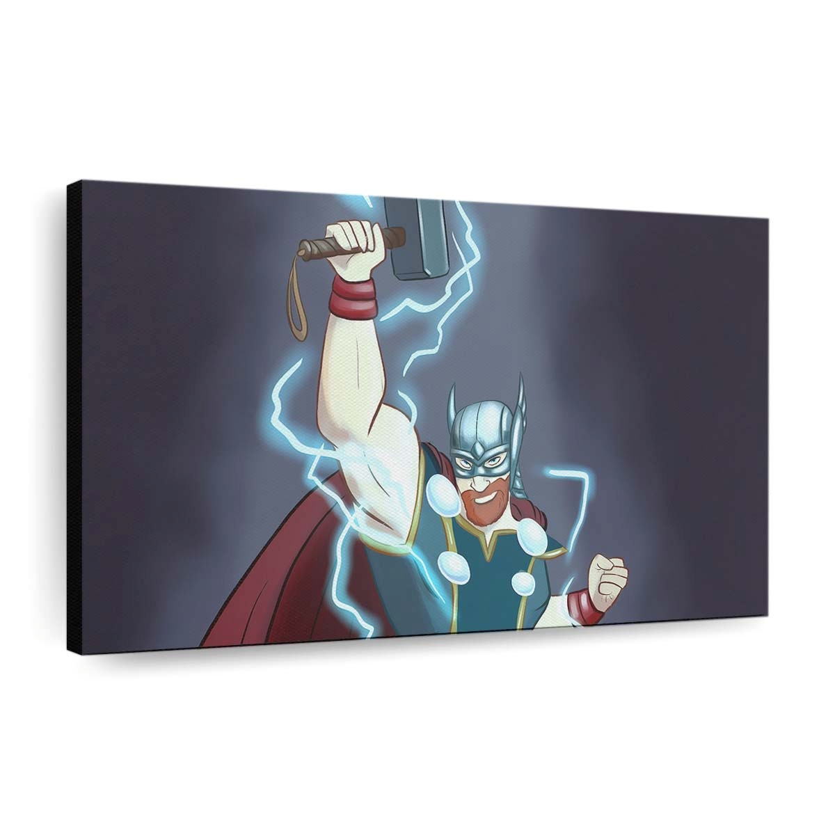 Thor Cartoony Art Leinwandbilder | Wanddeko