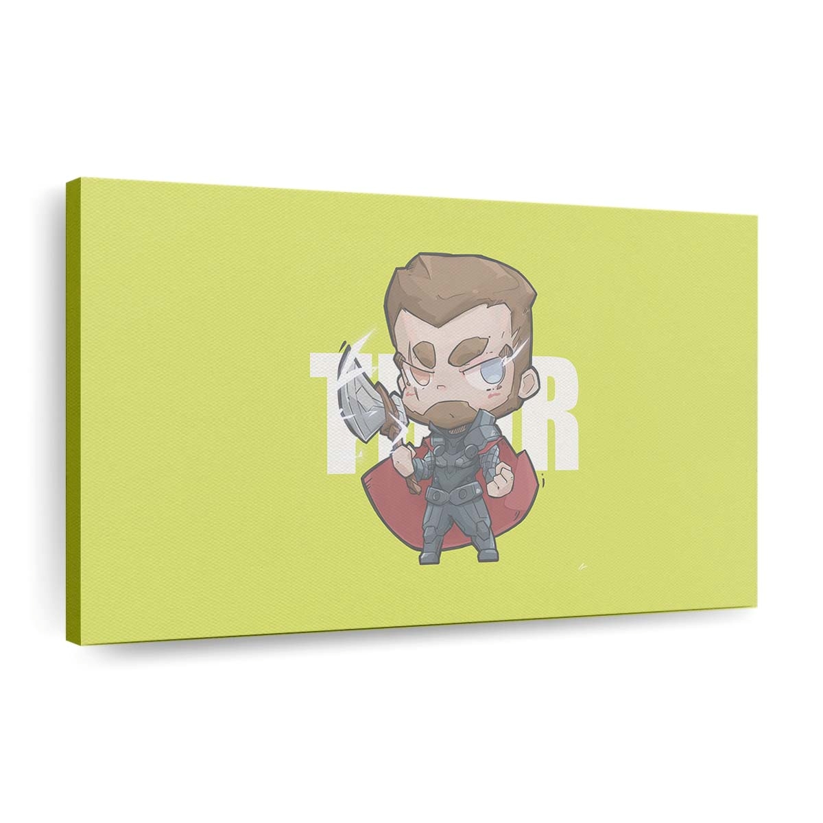 Thor Minimal Chibbi Leinwandbilder | Wanddeko