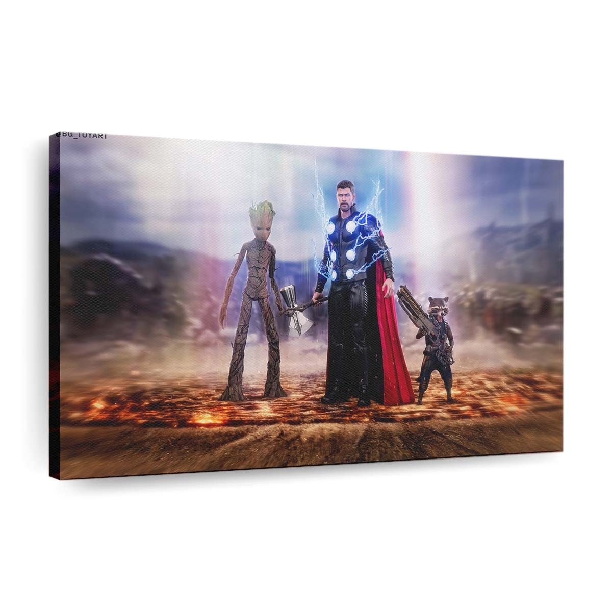 Thor Rocket And Groot Leinwandbilder | Wanddeko