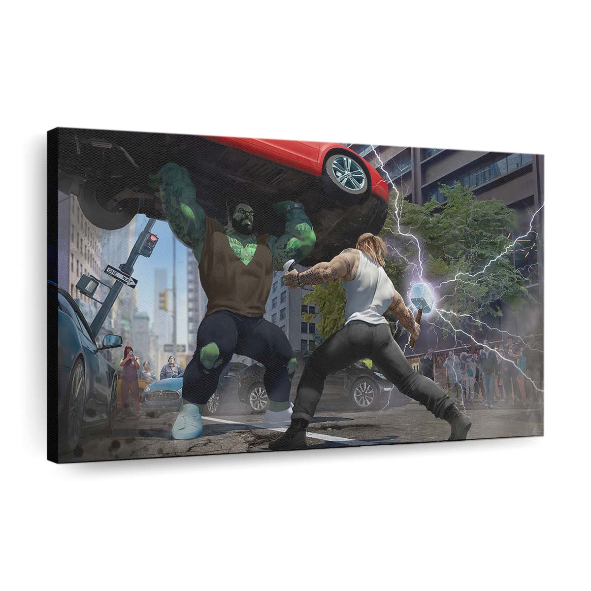 Thor Vs Hulk Leinwandbilder | Wanddeko