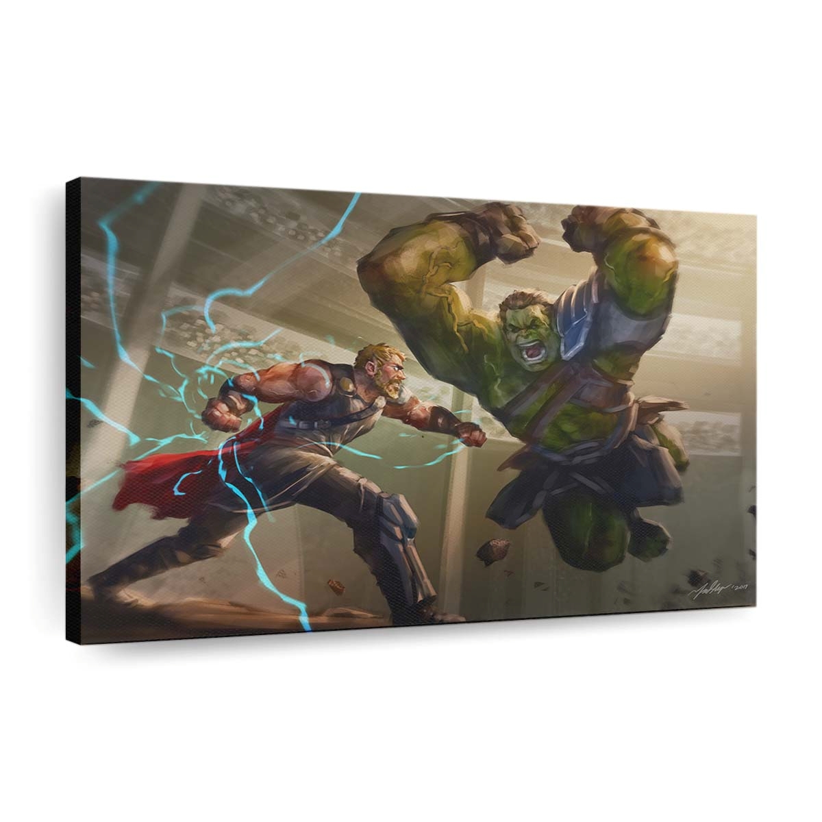 Thor Vs Hulk 2 Leinwandbilder | Wanddeko