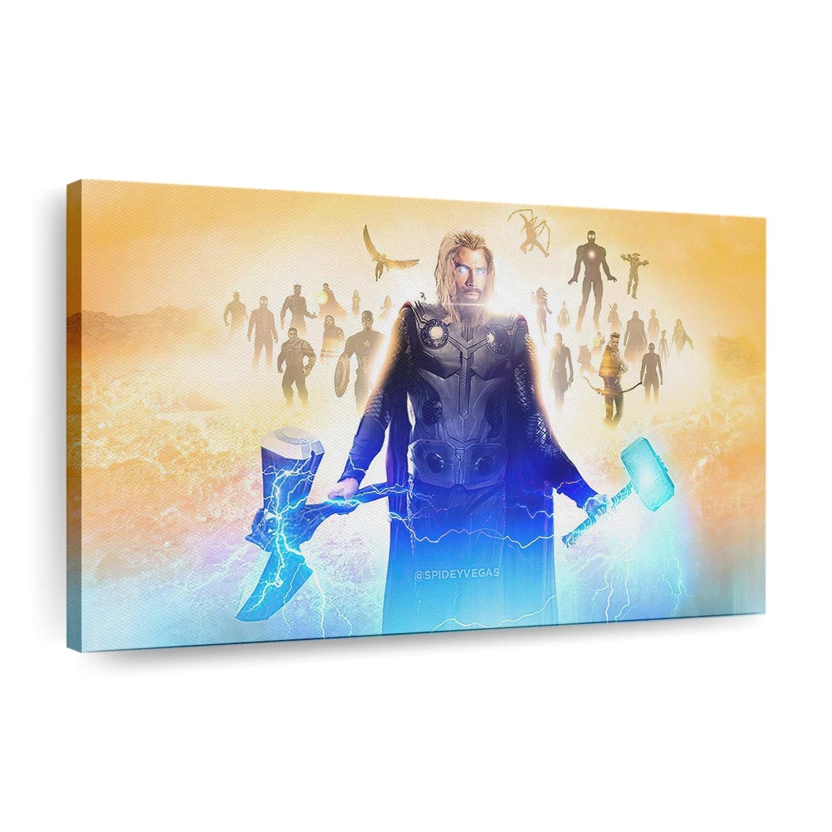 Thor With Hammers Leinwandbilder | Wanddeko