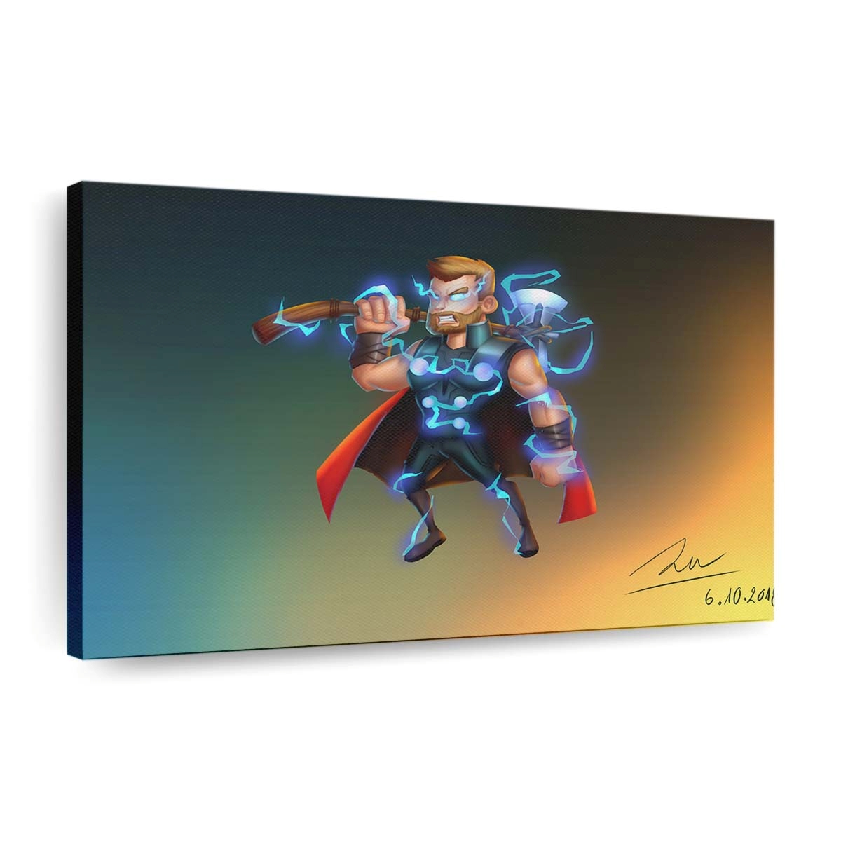 Thor With His New Hammer Leinwandbilder | Wanddeko