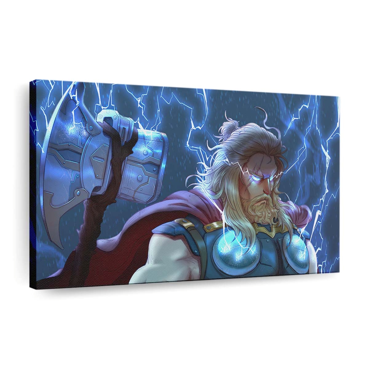 Thor With Two Hammer Leinwandbilder | Wanddeko