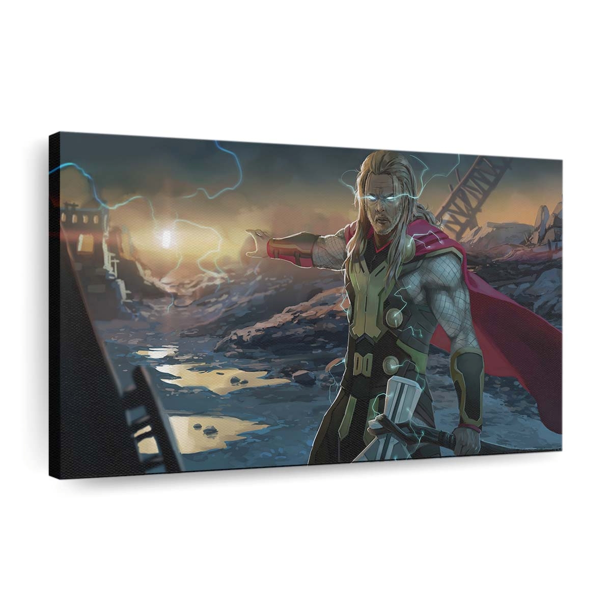 Thor With Two Hammers Leinwandbilder | Wanddeko