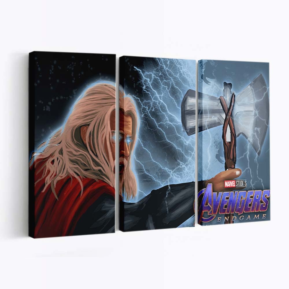 Bearded Thor Avengers Endgame Leinwandbilder | Wanddeko