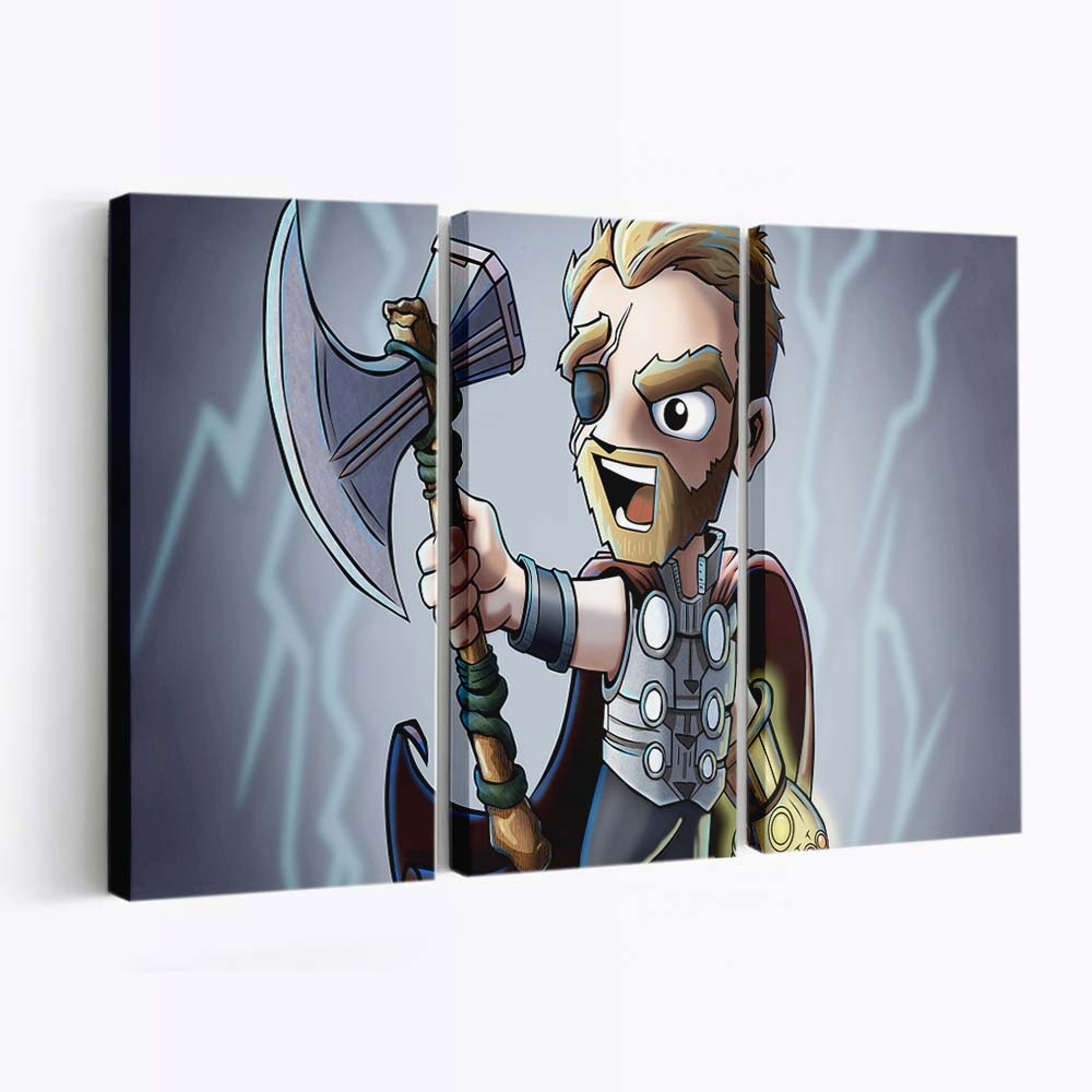 Chibi Thor From Infinitywar Leinwandbilder | Wanddeko