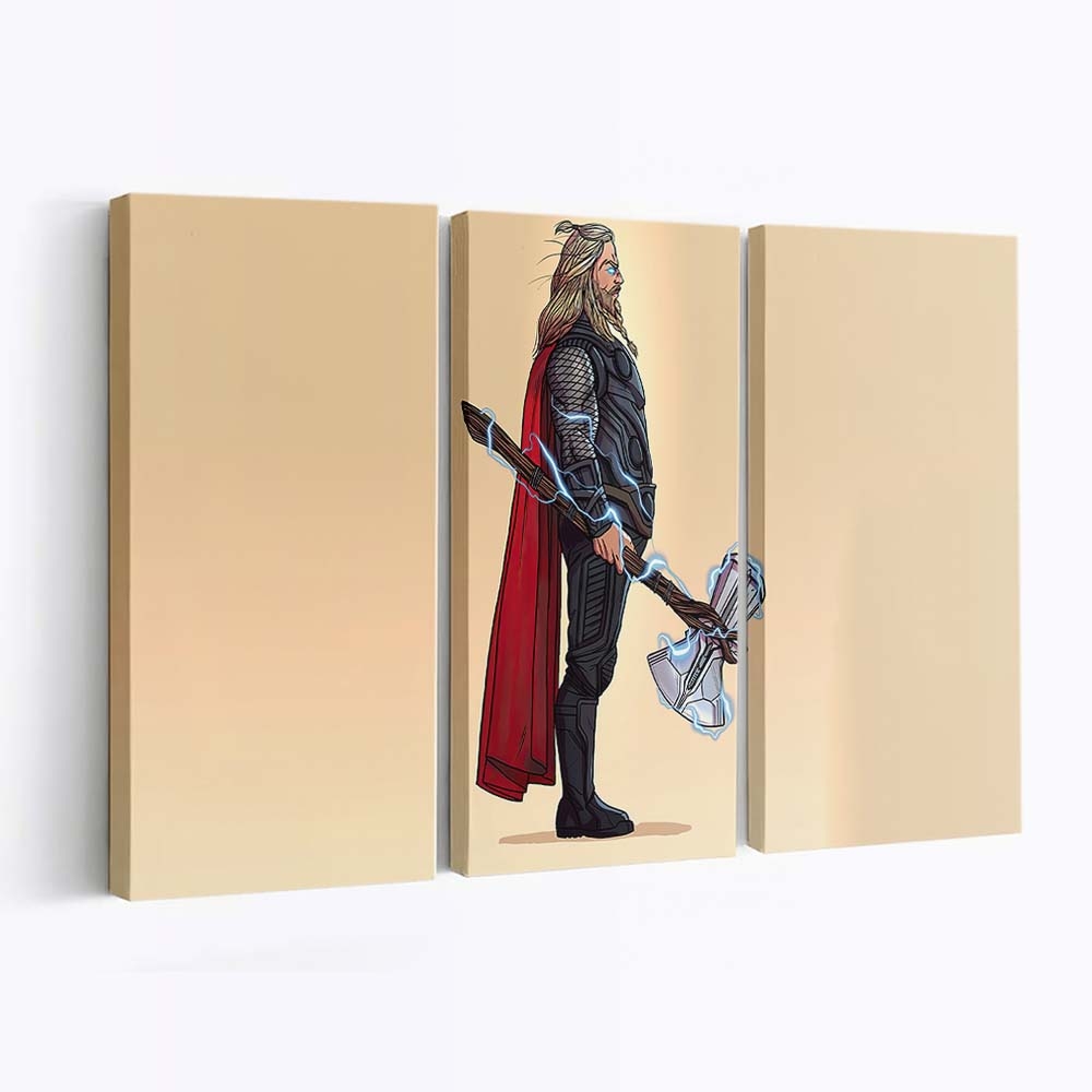 Fat Thor Minimalism Leinwandbilder | Wanddeko