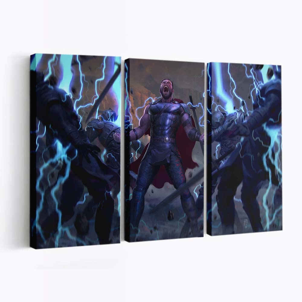 God Of Thunder Artwork Leinwandbilder | Wanddeko