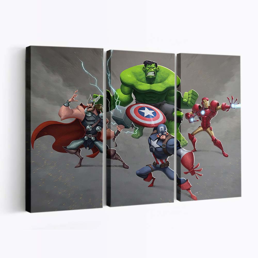 Mini Superheroesart Leinwandbilder | Wanddeko