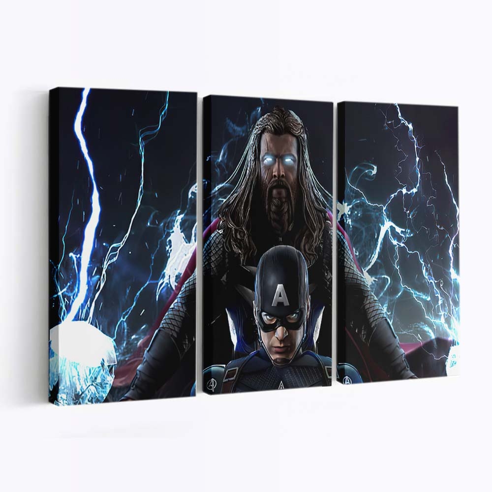 Thor And Captain America Leinwandbilder | Wanddeko