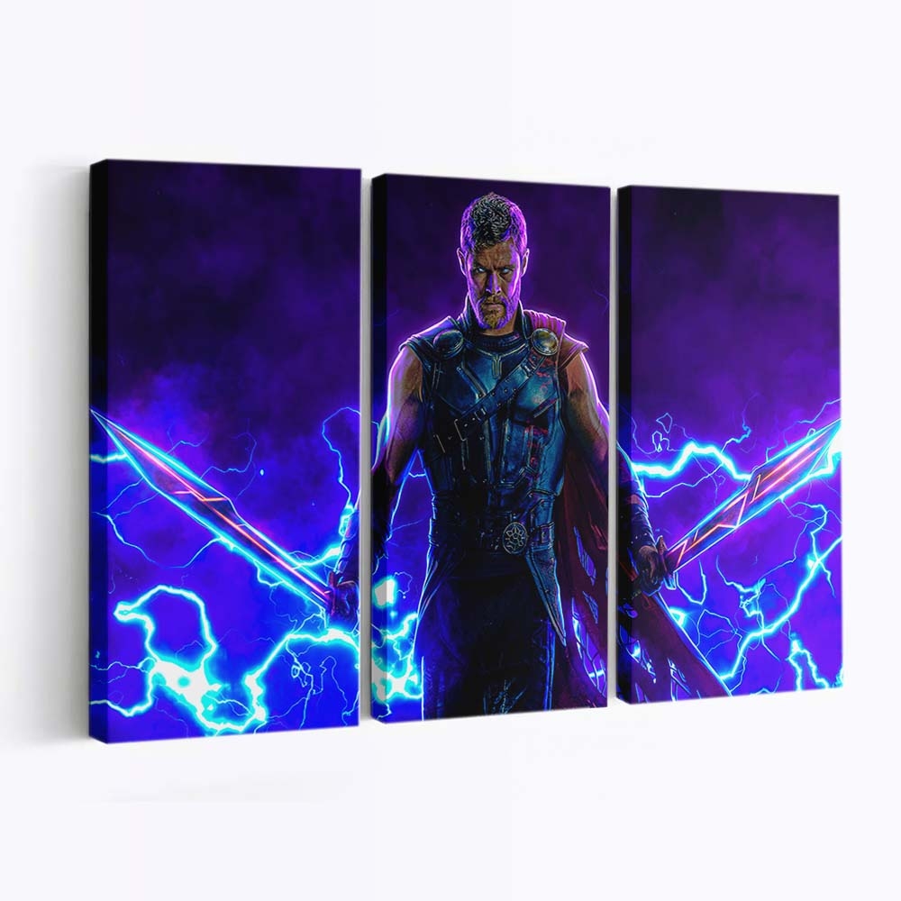 Thor Electrifying Fury The Lightning Strike Leinwandbilder | Wanddeko
