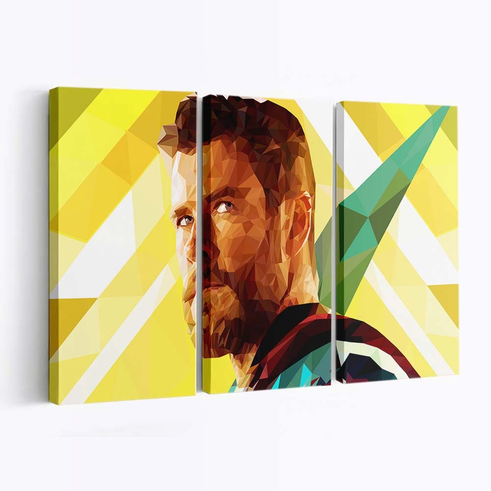Thor Low Poly Leinwandbilder | Wanddeko