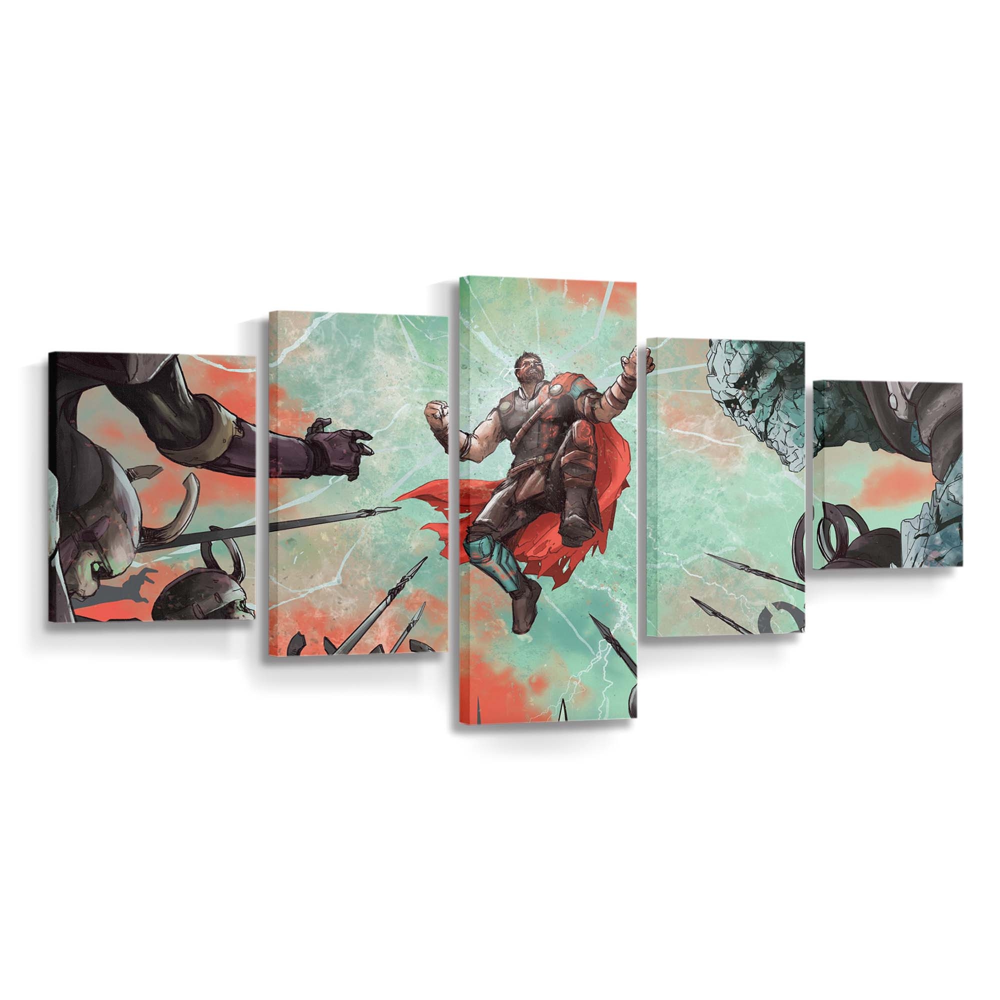 Art Thor Ragnarok Leinwandbilder | Wanddeko Thor Leinwandbild