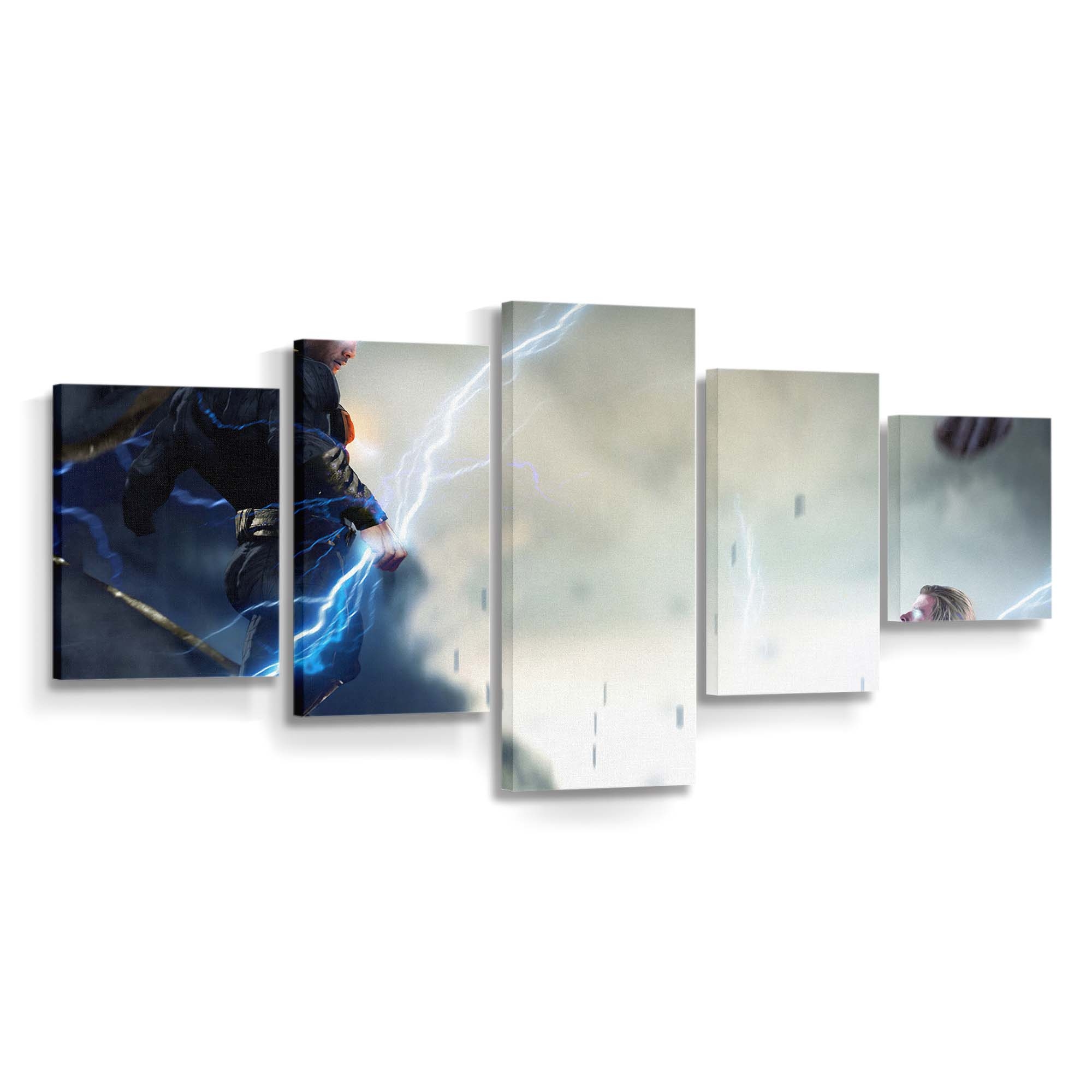 Black Adam Vs Thor Leinwandbilder | Wanddeko Thor Leinwandbild